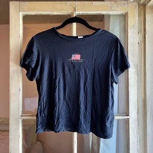 H&M Navy Blue U.S.A New Orleans Graphic Short Sleeve T-Shirt